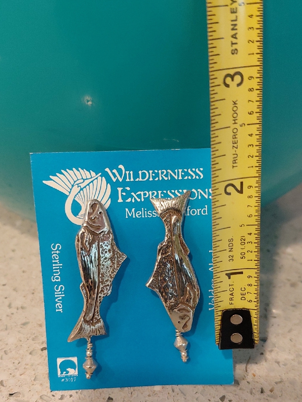 Sterling Silver Fish Earrings